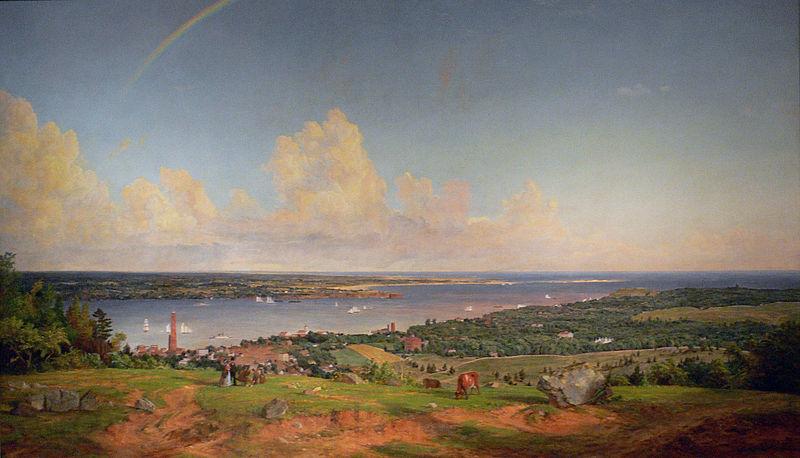 Jasper Francis Cropsey The Narrows from Staten Island Germany oil painting art